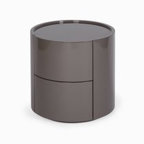 Прикроватная тумба Cecily диаметр 44, цвет серый - Cosmo