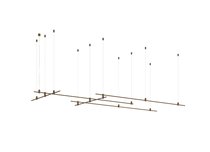 Magnet Modular System «CODE 1.2», L2000x3xL1000х2хH95-3000 мм (высота регулируется), DC24V, подвесное основание для модульных светильников, темная бронза, блок питания в комплект не входит - Donolux