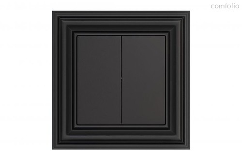 Розетки и выключатели: Кнопка 2-клавишная для жалюзи, шоколад матовый, Classic - Kanlux