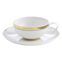 Чашка чайная с блюдцем Vista Alegre Домо Золотой 250 мл, фарфор - Vista Alegre