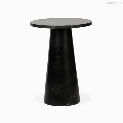 Кофейный столик Jed диаметр 45, цвет белый/черный - Cosmo