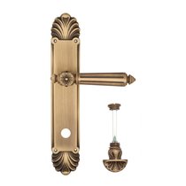 Дверная ручка Venezia Castello WC-4 на планке PL87 матовая бронза