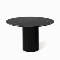 Обеденный стол Elan диаметр 120, цвет черный - Cosmo Red