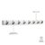 Вешалка настенная горизонтальная Flip 8 крючков белая - Umbra