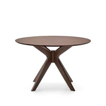 Круглый стол Naanim из орехового шпона Ø 120 см - La Forma