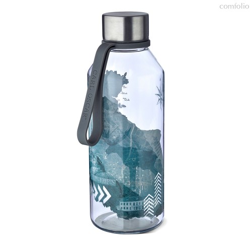 Бутылка спортивная WisdomFlask™ Strength 0.65л, цвет серый - Carl Oscar