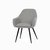 Обеденный стул Sebastian, цвет темно-серый/черный - Cosmo