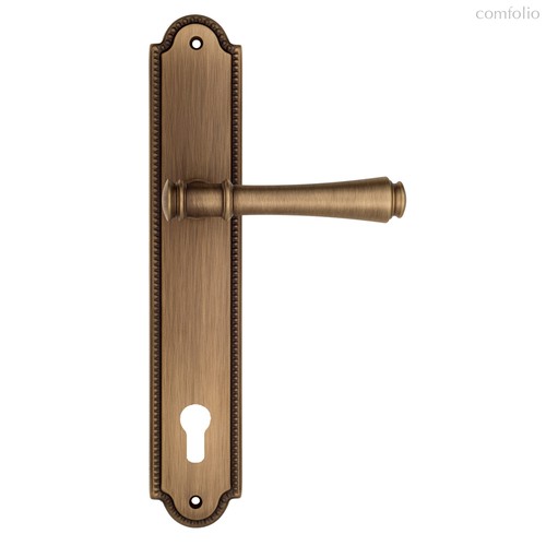 Дверная ручка Venezia Callisto CYL на планке PL98 матовая бронза - Venezia Collezione