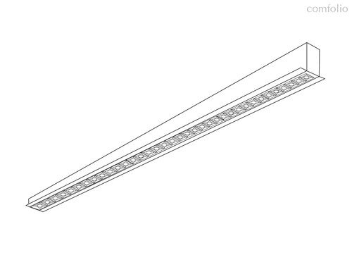 Donolux LED Eye св-к встраиваемый, 54W, 1448х48мм, H36мм, 4167Lm, 48°, 3000К, IP20, корпус черный, ч, цвет черный - Donolux