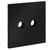 Накладка для розетки телевизионной оконечной TV+SAT, S70 черный матовый - Voltum