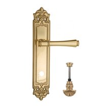 Дверная ручка Venezia Callisto WC-4 на планке PL96 полированная латунь - Venezia Collezione