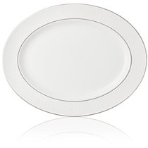 Блюдо овальное Lenox "Ханна,платиновый кант" 40,5см