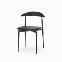 Обеденный стул Wagner, цвет матовый черный/черный - Cosmo