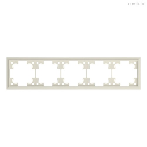 Пятиместная рамка классик 35950 MC, кремовый сатин - Rikett