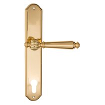 Дверная ручка на планке Fratelli Cattini MARANI CYL PL02-OLV полированная латунь - Fratelli Cattini