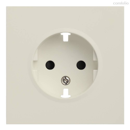 Лицевая панель для розетки 2к+з 35632 MC, кремовый сатин - Rikett