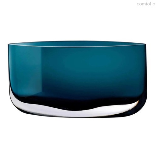 Ваза Nude Glass Лезвие 20х39,5 см, стекло хрустальное, сине-зеленая - Nude Glass