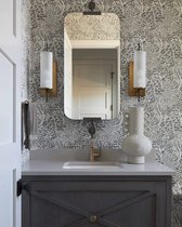 Черное настенное зеркало Линарес, цвет черный - Louvre Home