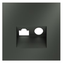 Накладка для розетки TV+RJ45 кат. 6, S70 титан - Voltum