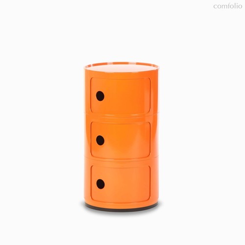 Тумба Componibili с 3 ящиками 32х59, цвет оранжевый - Cosmo