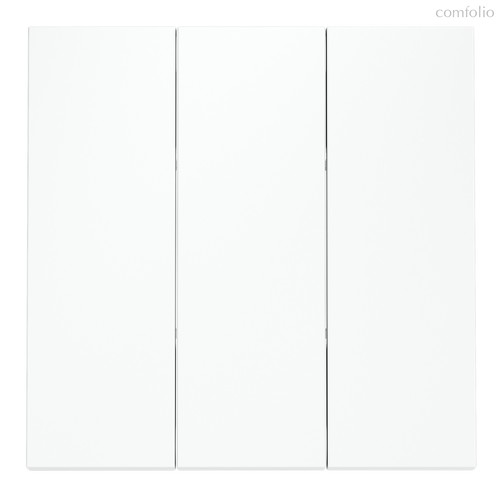 Клавиши для выключателя/переключателя трехклавишного, S70 белый матовый - Voltum