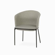 Обеденный стул Embrace с подлокотниками, цвет серый/черный - Cosmo