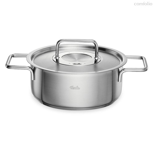 Сотейник с крышкой Fissler Pure 3,9 л, 24 см, сталь нержавеющая - Fissler