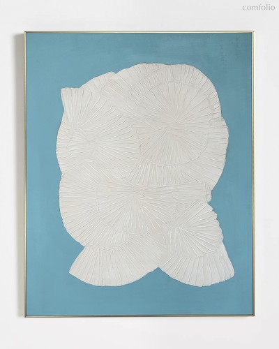 Интерьерная картина Ruffled, цвет белый - Louvre Home