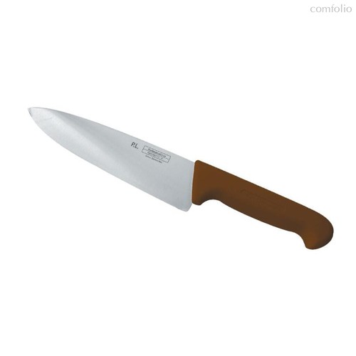 Шеф-нож PRO-Line 25 см, коричневая пластиковаяручка, P.L. Proff Cuisine - P.L. Proff Cuisine