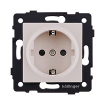 Розетка штепсельная SCHUKO 16A/250 В, кашемир матовый Kollinger REA-002CM для Aspekt, Eleganz, Reflex - Kollinger
