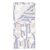 Набор из двух муслиновых полотенец с принтом Полярный цветок из коллекции Scandinavian touch, 50х70 см - Tkano