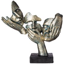Статуэтка Не Вижу, Не Слышу, Не Скажу 30.5x9x34 см. Серия Фьюжн