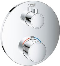 24076000 Grohtherm Термостат для душа с переключателем на 2 положения ванна-душ, круглая розетка, хром - Grohe