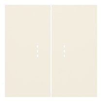 Клавиши двухклавишного выключателя с подсветкой 35612 MC, кремовый сатин