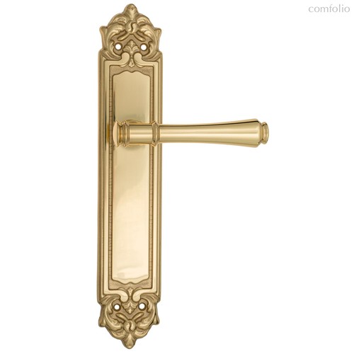 Дверная ручка Venezia Callisto на планке PL96 полированная латунь - Venezia Collezione