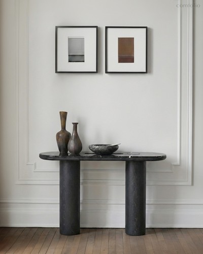 Чёрная консоль Свэн, цвет черный - Louvre Home