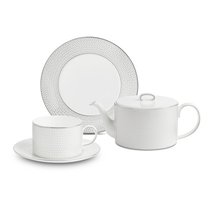 Сервиз чайный Wedgwood Джио Платинум на 6 персон 19 предметов, фарфор костяной - Wedgwood