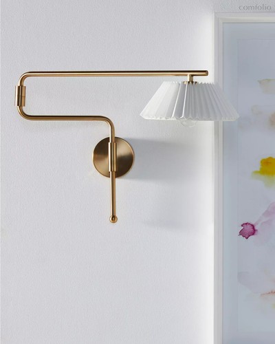 Золотое поворотное бра Харриетт [Левое], цвет золотой - Louvre Home