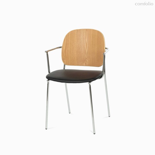 Обеденный стул Anto, цвет бежевый/серебряный/черный - Cosmo