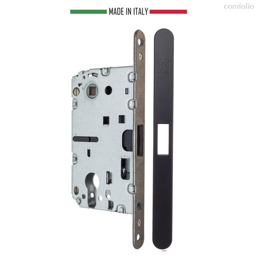 KM.002.CM.A.4.COV.NO Замок межкомнатный магнитный KOBLENZ SPINOFF Y85 с доводчиком NO черный - Koblenz