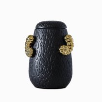 Ваза Double Ear Black, цвет золотой/черный - Cosmo
