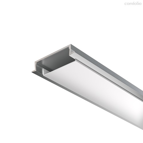 Алюминиевый профиль встраиваемый с накладным фланцем 30x6 (Серебро, 2 м), ALM-3006-S-2M 632018 - Maytoni