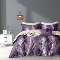 Комплект постельного белья CA-7-720 Дуэт Сатин печатный с наволочками 70х70х2шт.+ 50х70х2шт. - АльВиТек