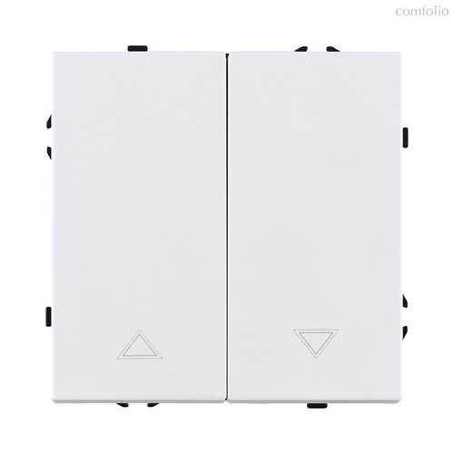 Механизм управления жалюзи 2-клавишный, белый матовый Kollinger Eclipse EC-013WH - Kollinger