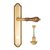 Дверная ручка Venezia Monte Cristo WC-2 на планке PL98 французское золото + коричневый - Venezia Collezione