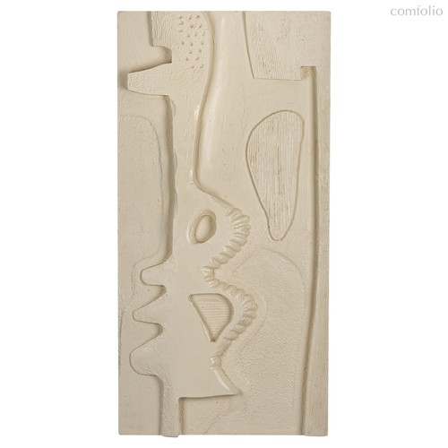 Панно декоративное Наскальные рисунки (B), цвет Молочный - Covali