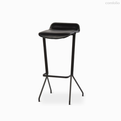 Барный стул Gland, цвет матовый черный/черный - Cosmo