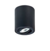 LED Basis светильник накладной, GU10, D80хH90 мм, IP20, черный, без лампы - Donolux