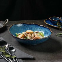 Салатник 1150 мл 26*20,5 см h7,1 см овальный Aqua Blue P.L. Proff Cuisine - P.L. Proff Cuisine