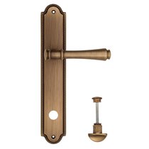 Дверная ручка Venezia Callisto WC-2 на планке PL98 матовая бронза - Venezia Collezione